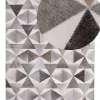 Teppich Kuhfell Grau 160 X 230 Cm Patchwork Alaka
