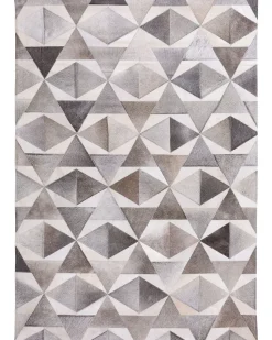 Teppich Kuhfell Grau 160 X 230 Cm Patchwork Alaka