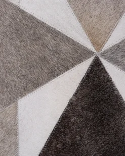 Teppich Kuhfell Grau 160 X 230 Cm Patchwork Alaka