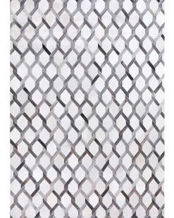 Teppich Kuhfell Grau 160 X 230 Cm Patchwork Aydin