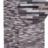 Teppich Kuhfell Grau-Braun 140 X 200 Cm Patchwork Ahilli
