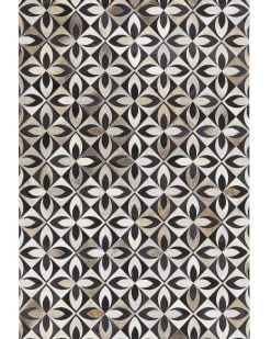Teppich Kuhfell Mehrfarbig 160 X 230 Cm Patchwork Kurzflor Ishan