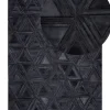 Teppich Kuhfell Schwarz 160 X 230 Cm Geometrisches Muster Kasar