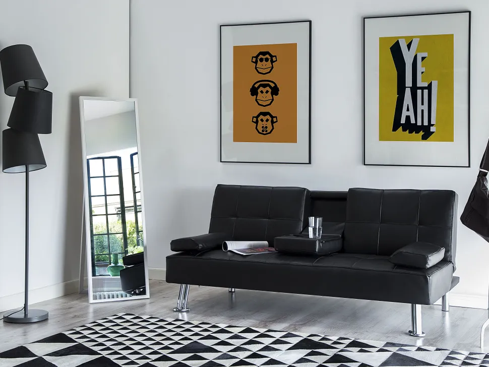Teppich Kuhfell Schwarz-Weis 160 X 230 Cm Geometrisches Muster Odemis