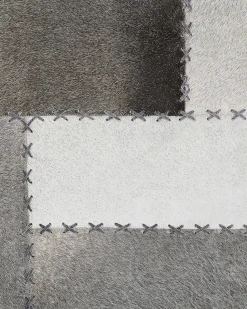 Teppich Kuhfell Taupe 160 X 230 Cm Patchwork Kurzflor Pervari