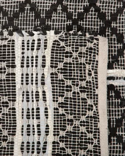 Teppich Leder Schwarz/Beige 140 X 200 Cm Fehimli