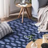 Teppich Marineblau 160 X 230 Cm Kurzflor Cizre