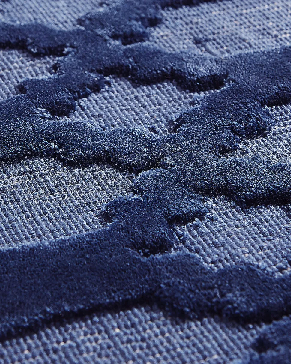 Teppich Marineblau 160 X 230 Cm Kurzflor Cizre