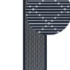 Teppich Marineblau 80 X 300 Cm Geometrisches Muster Kurzflor Charvad