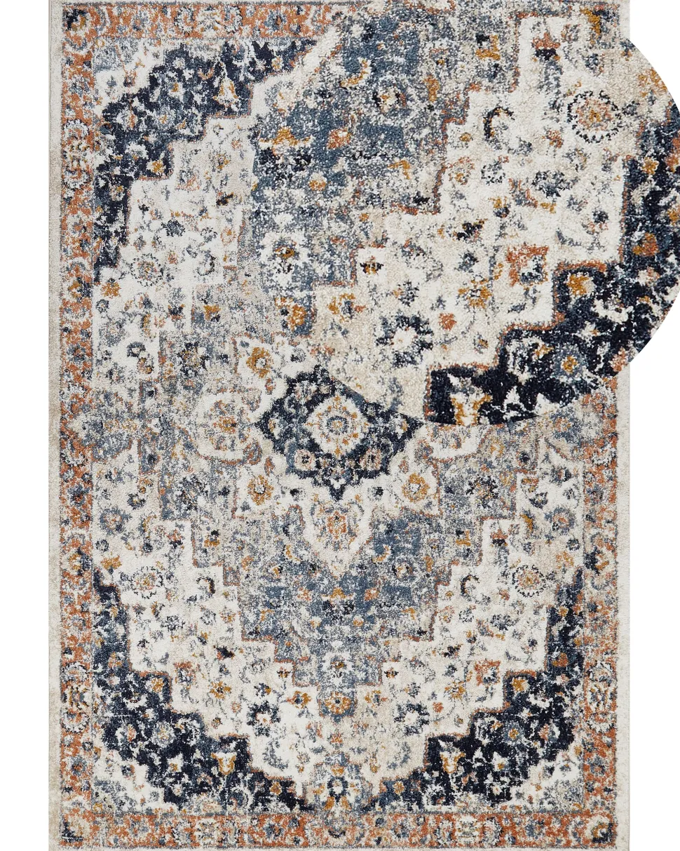 Teppich Mehrfarbig 160 X 230 Cm Orientalisches Muster Kurzflor Hermon