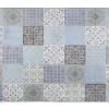 Teppich Mehrfarbig Mosaik-Muster 140 X 200 Cm Inkaya
