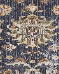 Teppich Mehrfarbig Orientalisches Muster 150 X 230 Cm Kurzflor Pelitli