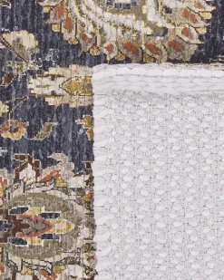 Teppich Mehrfarbig Orientalisches Muster 150 X 230 Cm Kurzflor Pelitli