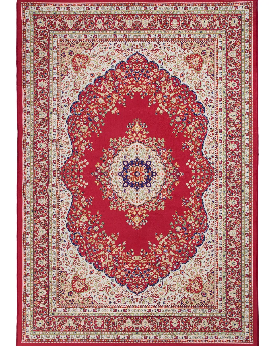 Teppich Rot 160 X 230 Cm Kurzflor Karaman