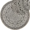 Teppich Schwarz/Creme Baumwolle O 120 Cm Mandala-Muster Hizan