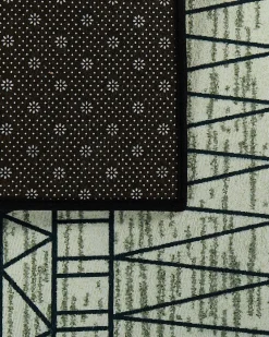 Teppich Schwarz-Grau 160 X 230 Cm Zickzackmuster Kurzflor Keban