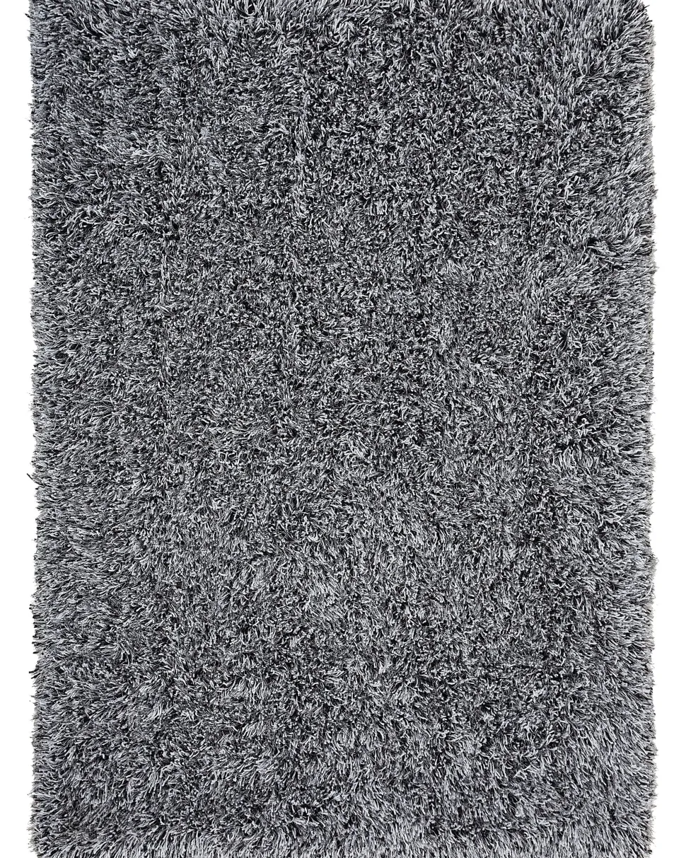 Teppich Schwarz-Weis 160 X 230 Cm Shaggy Cide