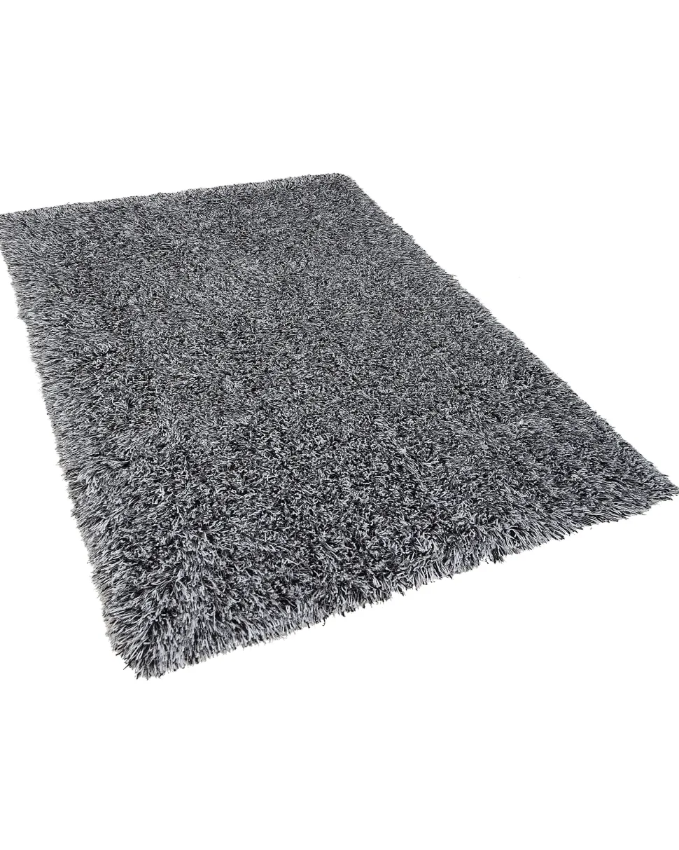 Teppich Schwarz-Weis 160 X 230 Cm Shaggy Cide