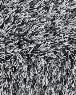 Teppich Schwarz-Weis 160 X 230 Cm Shaggy Cide