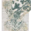Teppich Viskose Beige / Grun 160 X 230 Cm Orientalisches Muster Kurzflor Boyali