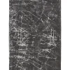 Teppich Viskose Dunkelgrau 160 X 230 Cm Abstraktes Muster Kurzflor Hanli