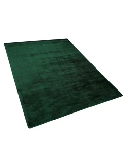 Teppich Viskose Dunkelgrun 140 X 200 Cm Gesi Ii