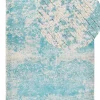 Teppich Viskose Hellblau / Beige 160 X 230 Cm Cm Orientalisches Muster Kurzflor Akarsu
