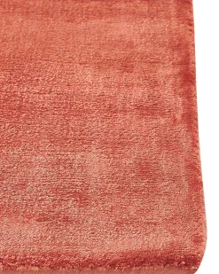 Teppich Viskose Orange 160 X 230 Cm Kurzflor Gesi Ii