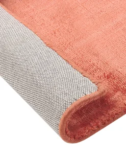 Teppich Viskose Orange 160 X 230 Cm Kurzflor Gesi Ii