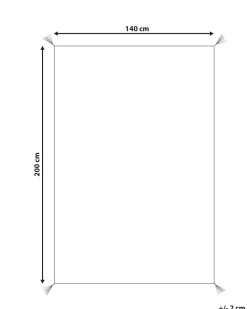 Teppich Weis 140 X 200 Cm Shaggy Sakarya