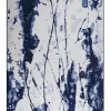 Teppich Weis/Blau 160 X 230 Cm Kurzflor Izmit