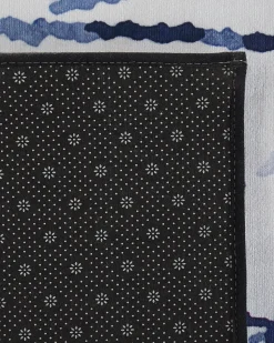 Teppich Weis/Blau 160 X 230 Cm Kurzflor Izmit