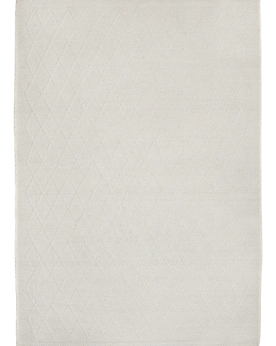 Teppich Wolle Cremeweis 160 X 230 Cm Kurzflor Erzin
