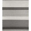 Teppich Wolle Grau 160 X 230 Cm Streifenmuster Kurzflor Akkaya