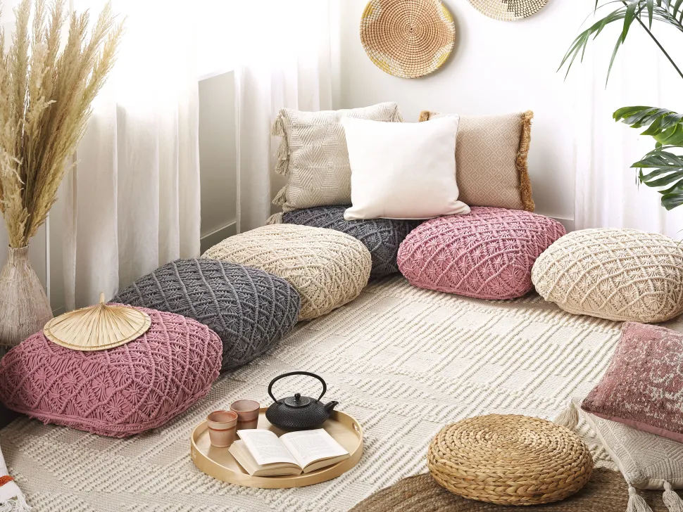 Teppich Wolle Helles Beige 160 X 230 Cm Geometrisches Muster Kurzflor Lapseki