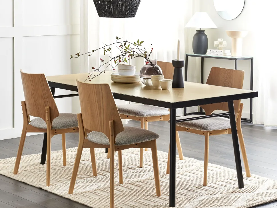 Teppich Wolle Helles Beige 160 X 230 Cm Geometrisches Muster Kurzflor Lapseki
