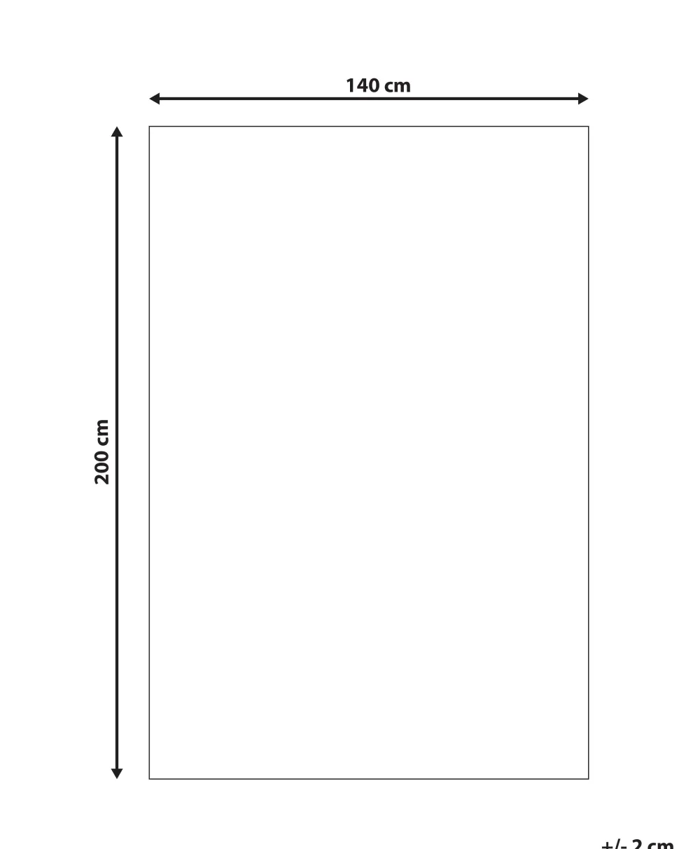 Teppich Wolle Mehrfarbig 140 X 200 Cm Streifenmuster Kurzflor Mailsi