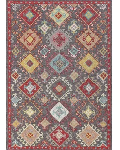 Teppich Wolle Mehrfarbig 160 X 230 Cm Kurzflor Finike