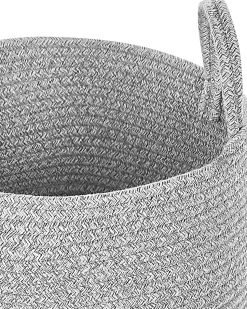 Textilkorb Baumwolle Grau 34 Cm 2Er Set Saryk