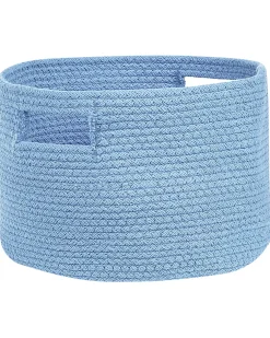 Textilkorb Baumwolle Hellblau 30 Cm 2Er Set Chiniot