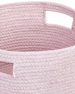 Textilkorb Baumwolle Pastellrosa 30 Cm 2Er Set Chiniot