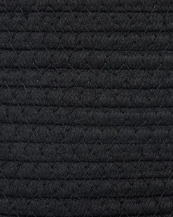 Textilkorb Baumwolle Schwarz 34 Cm 2Er Set Saryk