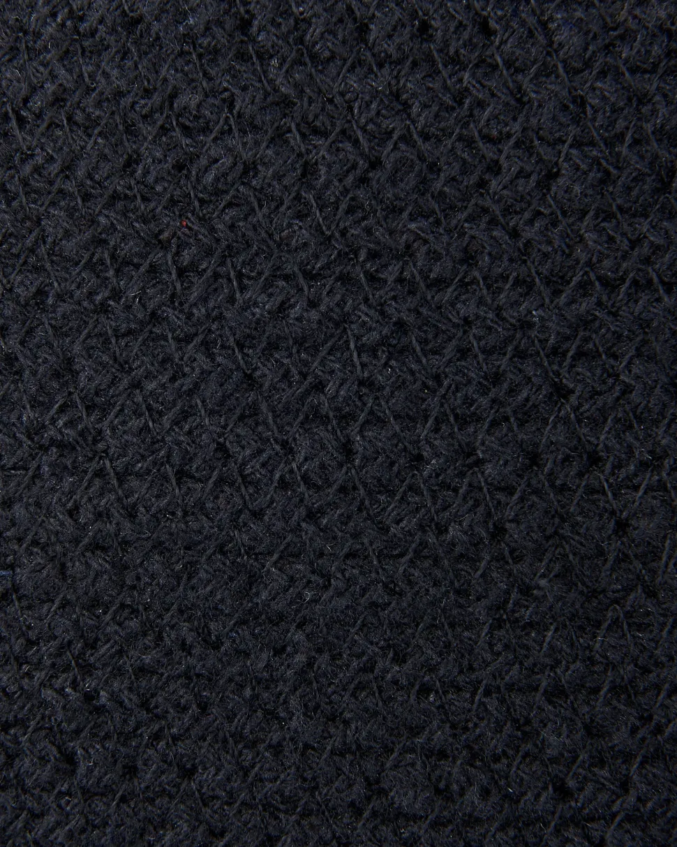Textilkorb Baumwolle Schwarz 2Er Set Panjgur