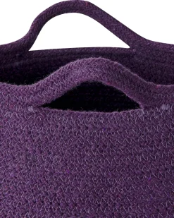 Textilkorb Baumwolle Violett 2Er Set Panjgur