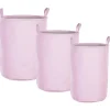 Textilkorb Mit Kordelzug Rosa 3Er Set Archa