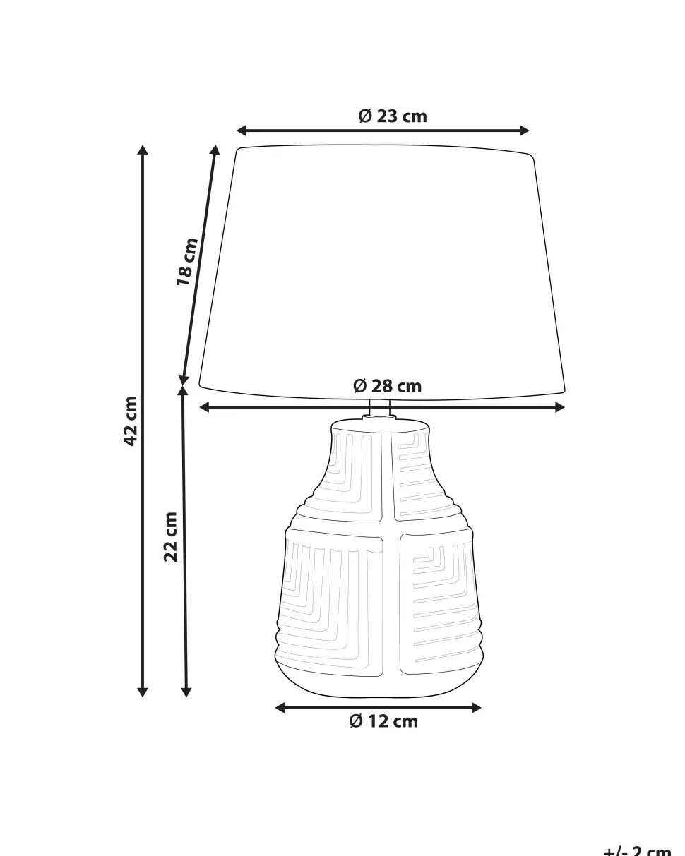 Tischlampe Aus Keramik Beige Ozama