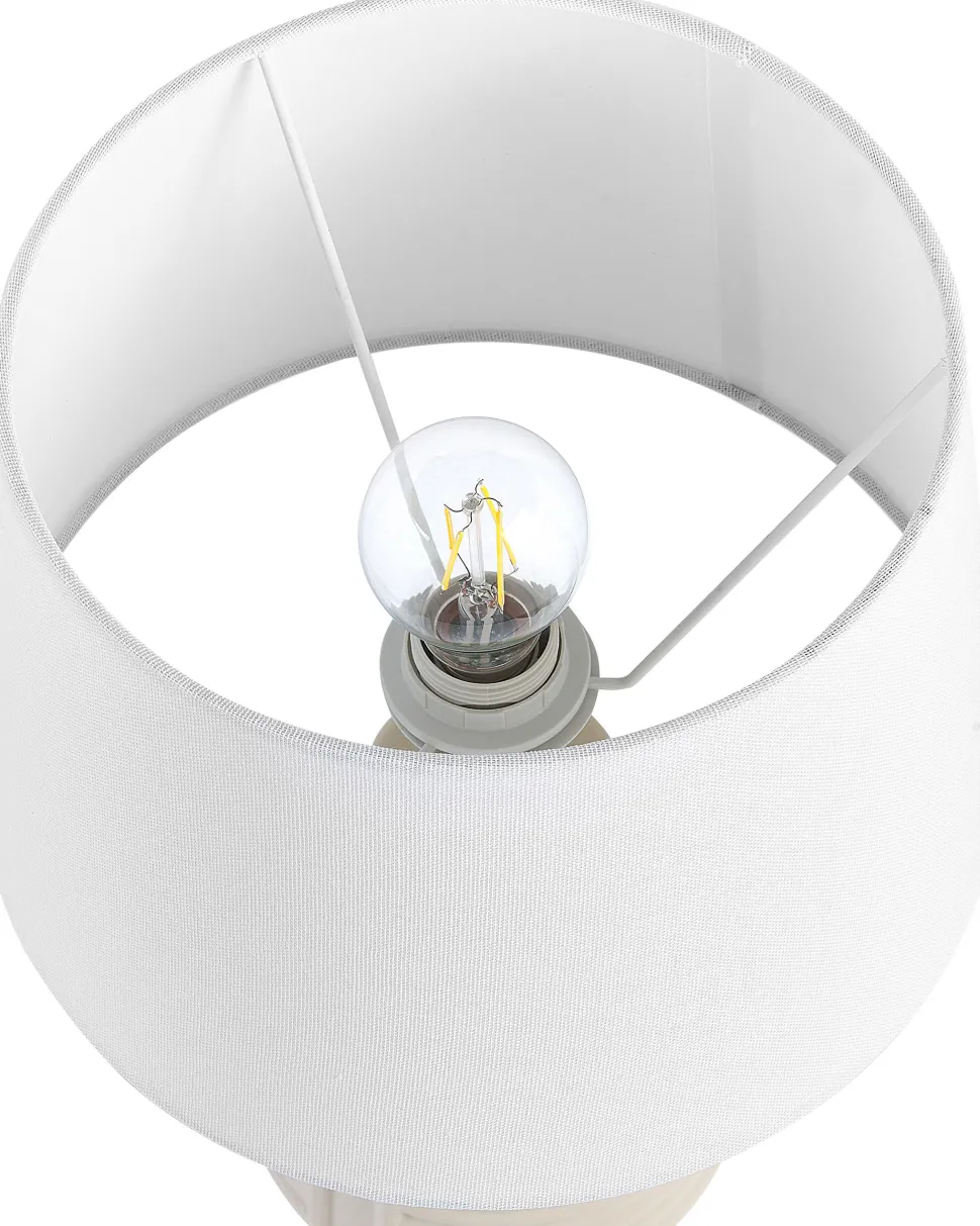 Tischlampe Aus Keramik Beige Ozama