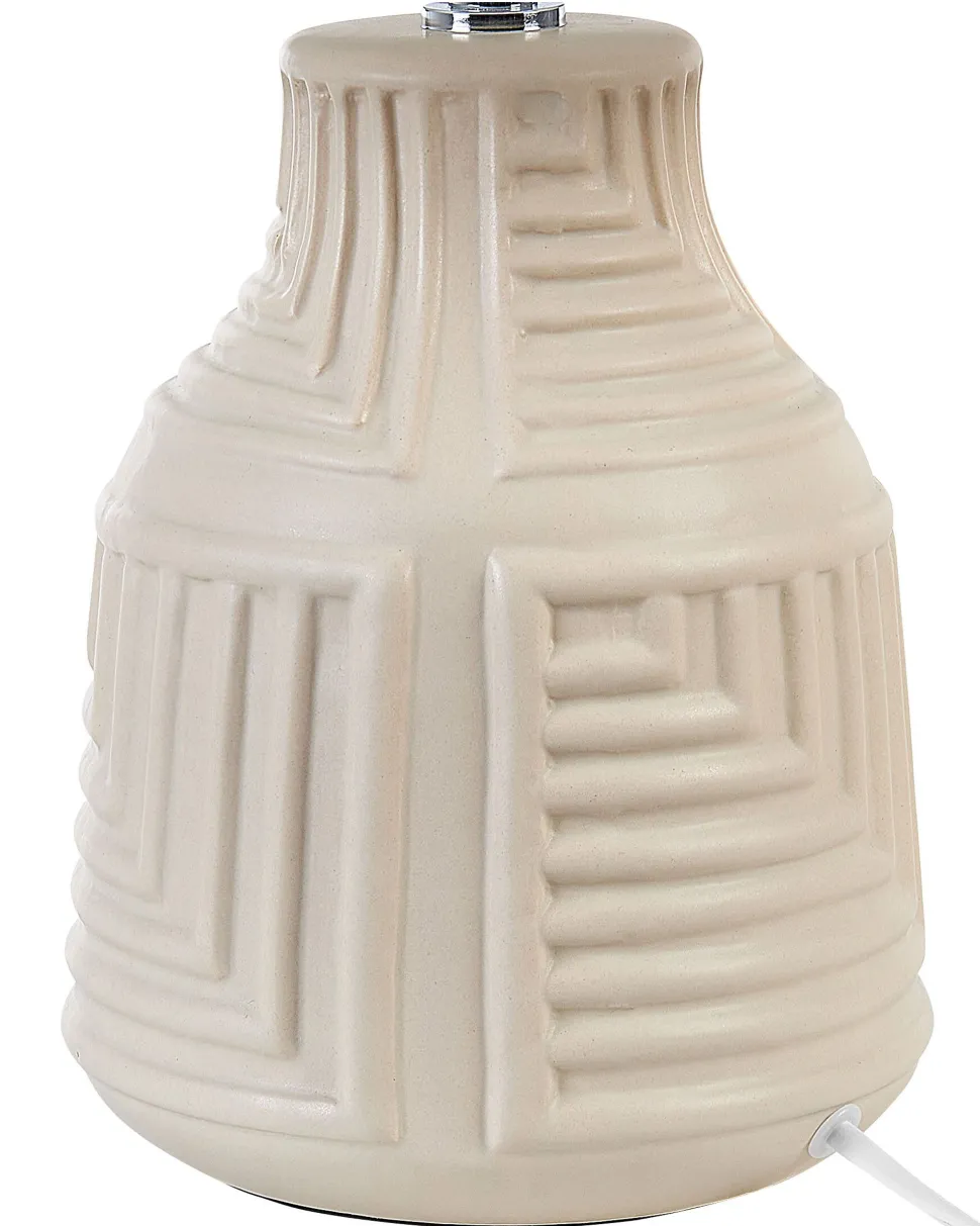 Tischlampe Aus Keramik Beige Ozama