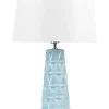 Tischlampe Aus Keramik Blau Vinces