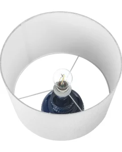 Tischlampe Aus Keramik Marineblau Perlis